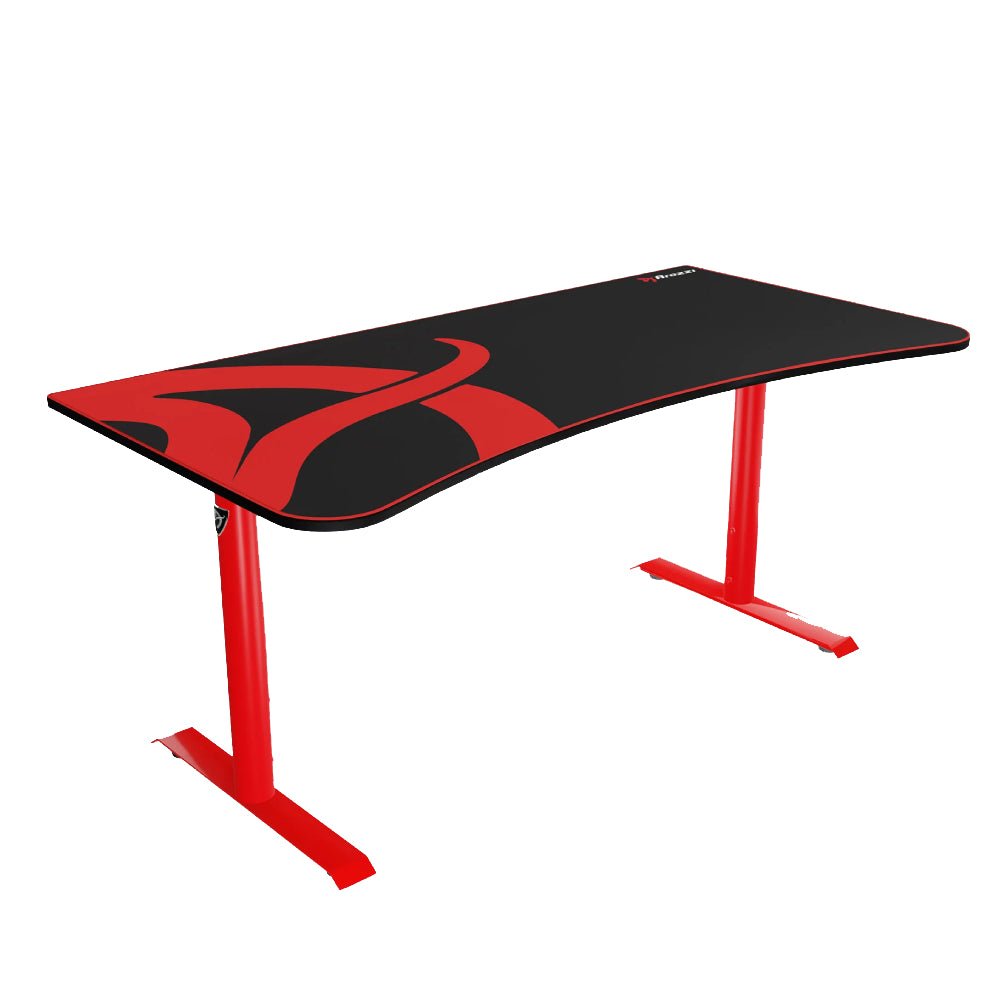 Arozzi Arena Gaming Desk - Red - طاولة ألعاب - Store 974 | ستور ٩٧٤