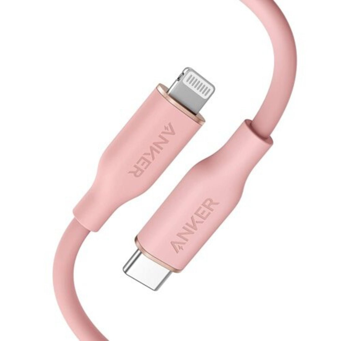 Anker PowerLine III Flow 3ft USB-C Cable with Lightning Connector - Pink - كابل - Store 974 | ستور ٩٧٤