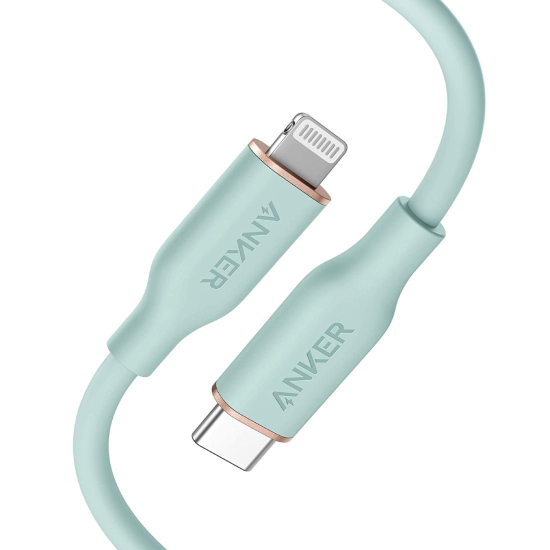 Anker Powerline III Flow 3ft USB -C مع موصل Lightning - أخضر - كAbl Anker Powerline III Flow 3ft USB -C مع موصل Lightning - أخضر - كAbl