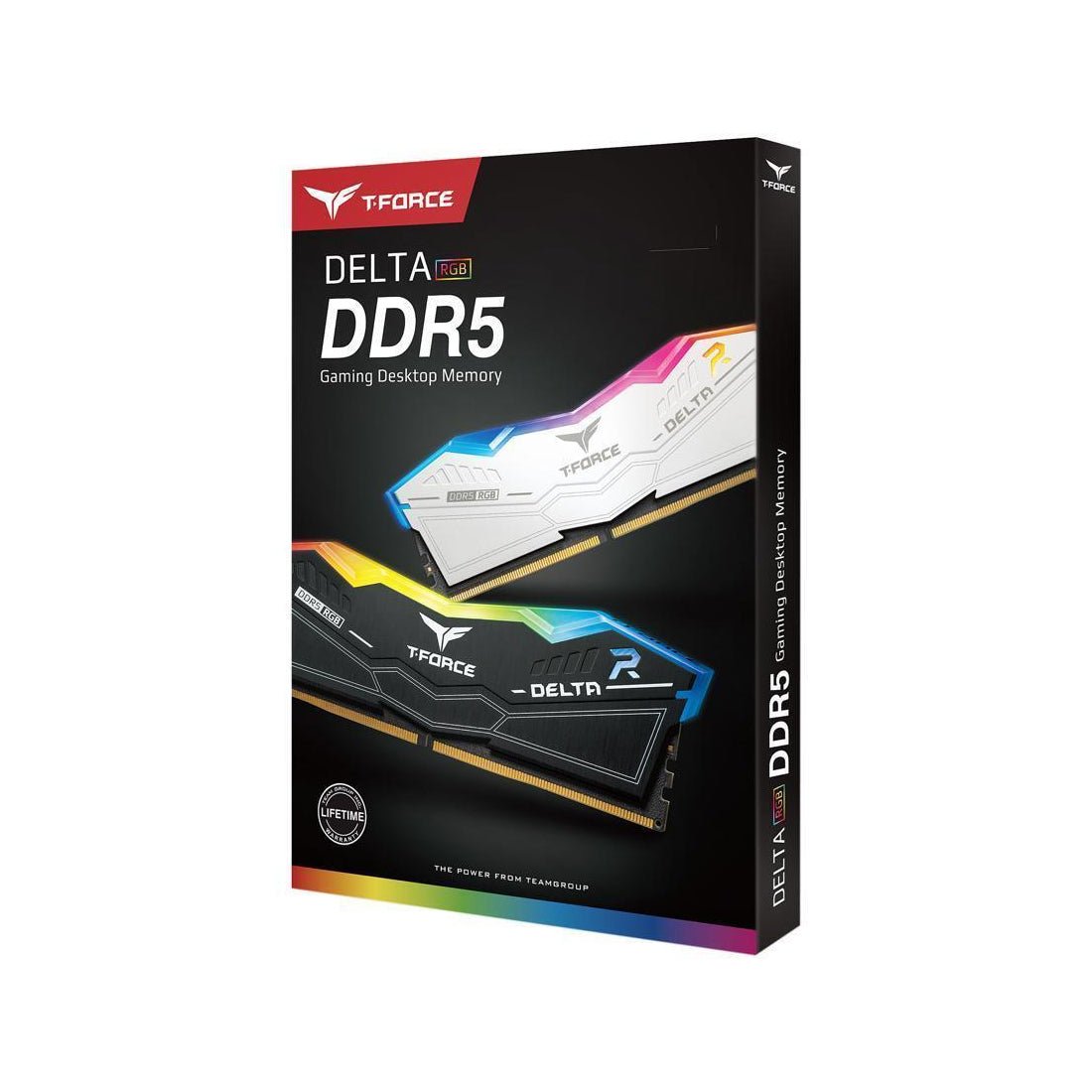 Team Group T-Force Delta RGB 32GB (2 x 16GB) CL36 7600Mhz - Black - الذاكرة العشوائية - Store 974 | ستور ٩٧٤