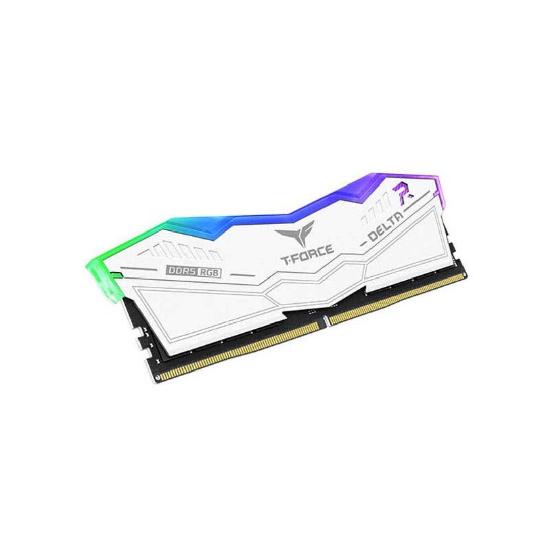 Team Group T-Force Delta RGB 16GB CL30 DDR5 6000Mhz - White - الذاكرة العشوائية - Store 974 | ستور ٩٧٤