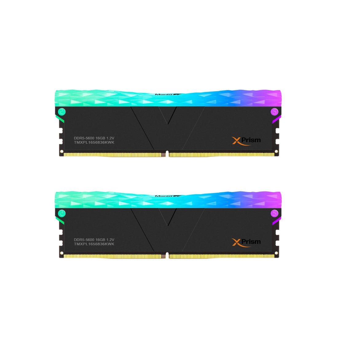 V-Color SCC Manta XPrism RGB 32GB (2x16GB) CL36 5600MHz RAM - Black - ذاكرة عشوائية - Store 974 | ستور ٩٧٤
