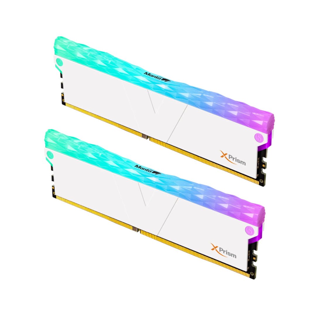 V-Color SCC Manta XPrism RGB 32GB (2x16GB) CL36 5600MHz RAM - White - ذاكرة عشوائية - Store 974 | ستور ٩٧٤