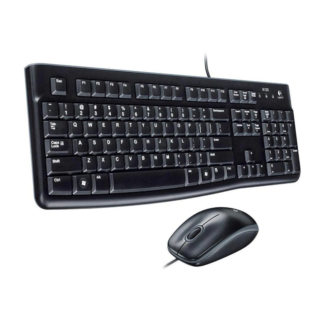 Logitech MK120 Arabic Keyboard & Mouse - Wired - لوحة مفاتيح - Store 974 | ستور ٩٧٤