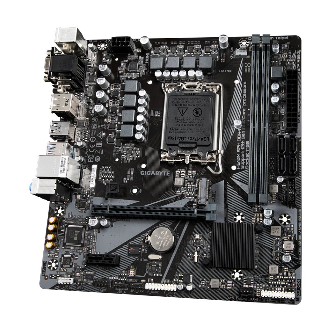 Gigabyte H610M S2H Gaming DDR4 LGA1700 Intel Micro ATX Gaming Motherboard - Black - اللوحة الأم - Store 974 | ستور ٩٧٤