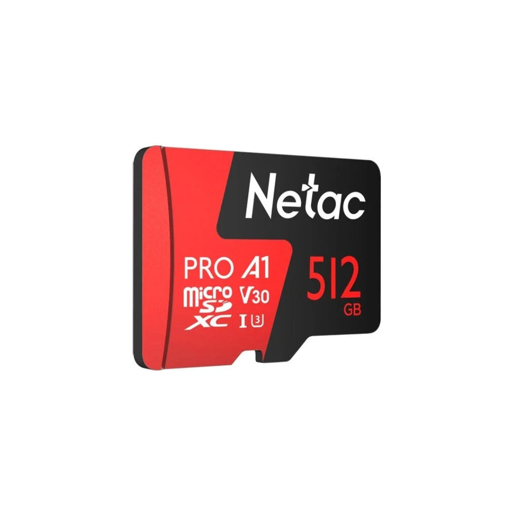 Netac P500 Extreme Pro 512GB 100/90 MB/s MicroSDXC مساحة تخزين