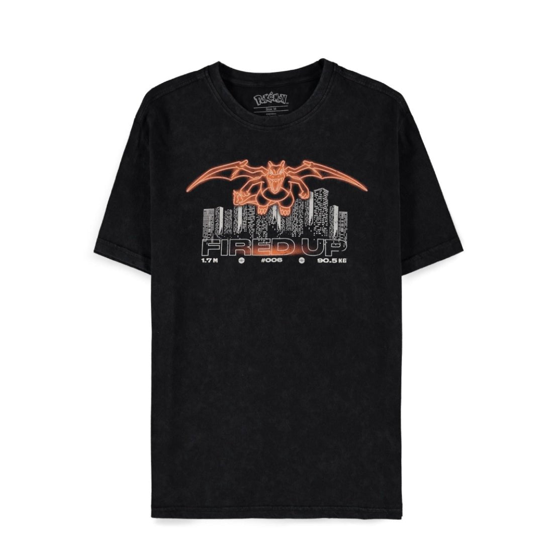 Pokémon difuzed - THRAIZARD MEN MENY Shirted Sirt - M - Tyi -شiret