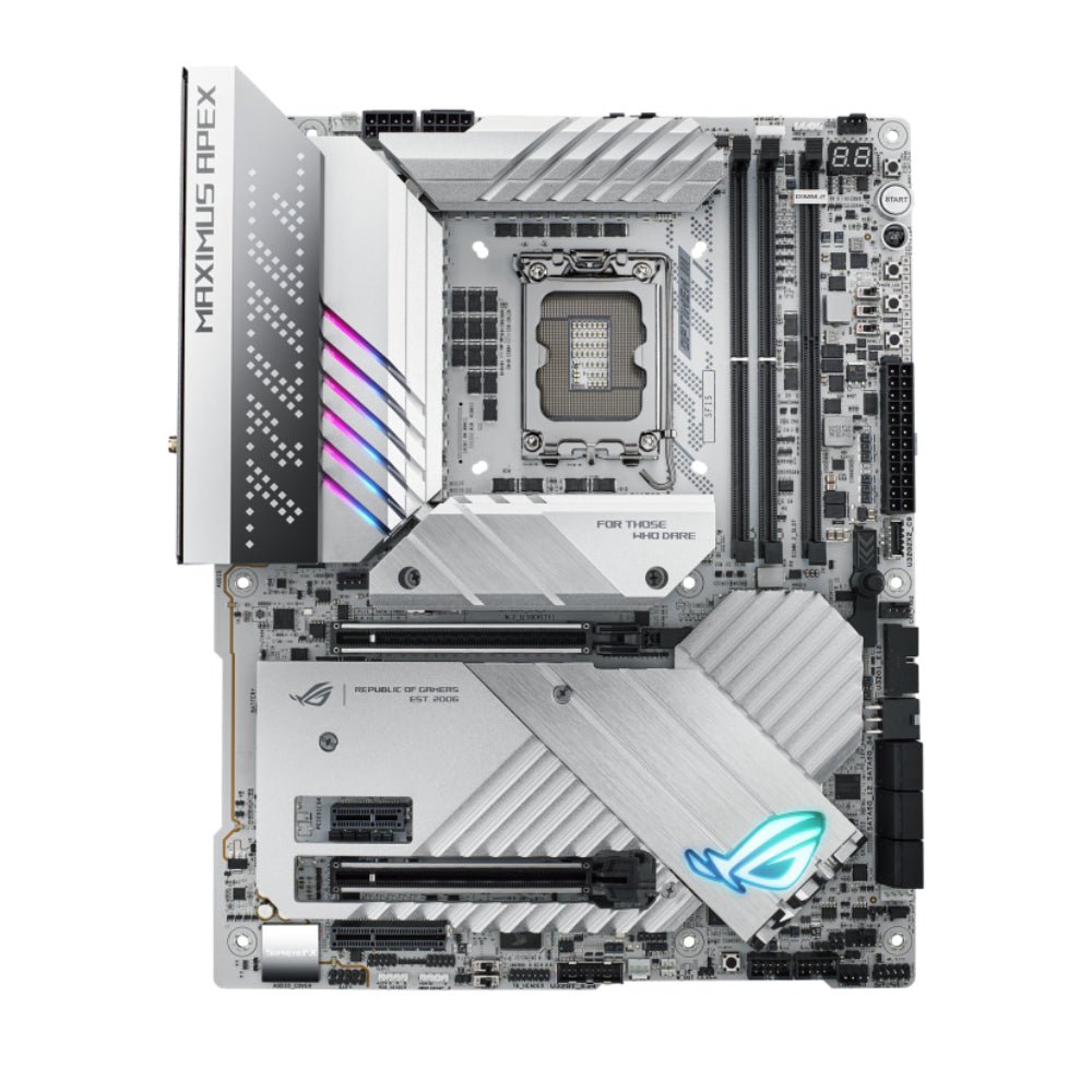 Asus ROG Maximus Z790 Apex WIFI DDR5 LGA1700 Intel ATX Gaming Motherboard - White - اللوحة الأم - Store 974 | ستور ٩٧٤