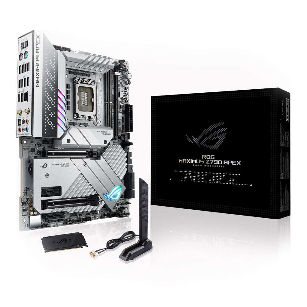 Asus ROG Maximus Z790 Apex WIFI DDR5 LGA1700 Intel ATX Gaming Motherboard - White - اللوحة الأم - Store 974 | ستور ٩٧٤