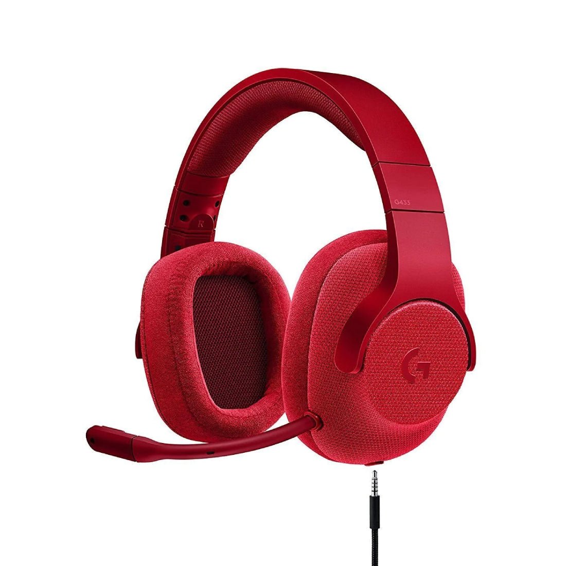 Logitech G433 7.1 Wired Gaming Headset - Fire Red - سماعة - Store 974 | ستور ٩٧٤