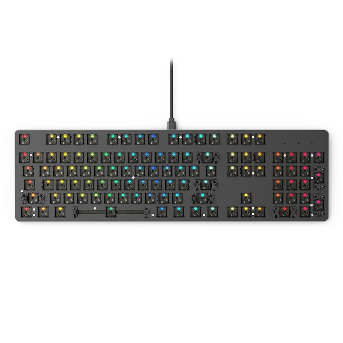 Glorious Gaming 104 Key Mechanical RGB Keyboard - Barebones - لوحة مفاتيح Glorious Gaming 104 Key Mechanical RGB Keyboard - Barebones - لوحة مفاتيح