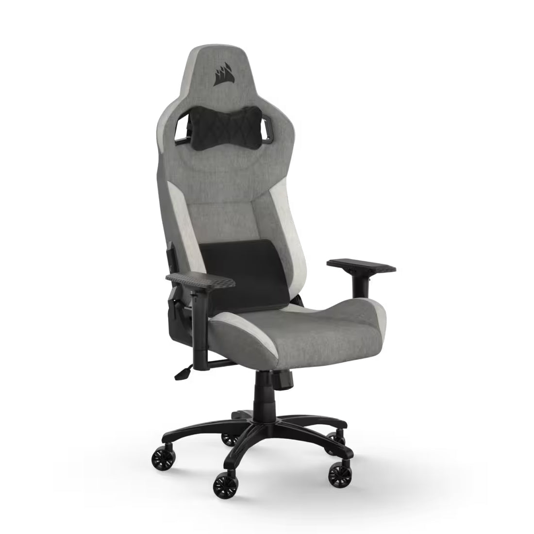 Corsair T3 Rush Fabric Gaming Chair - Gray/White - كرسي - Store 974 | ستور ٩٧٤