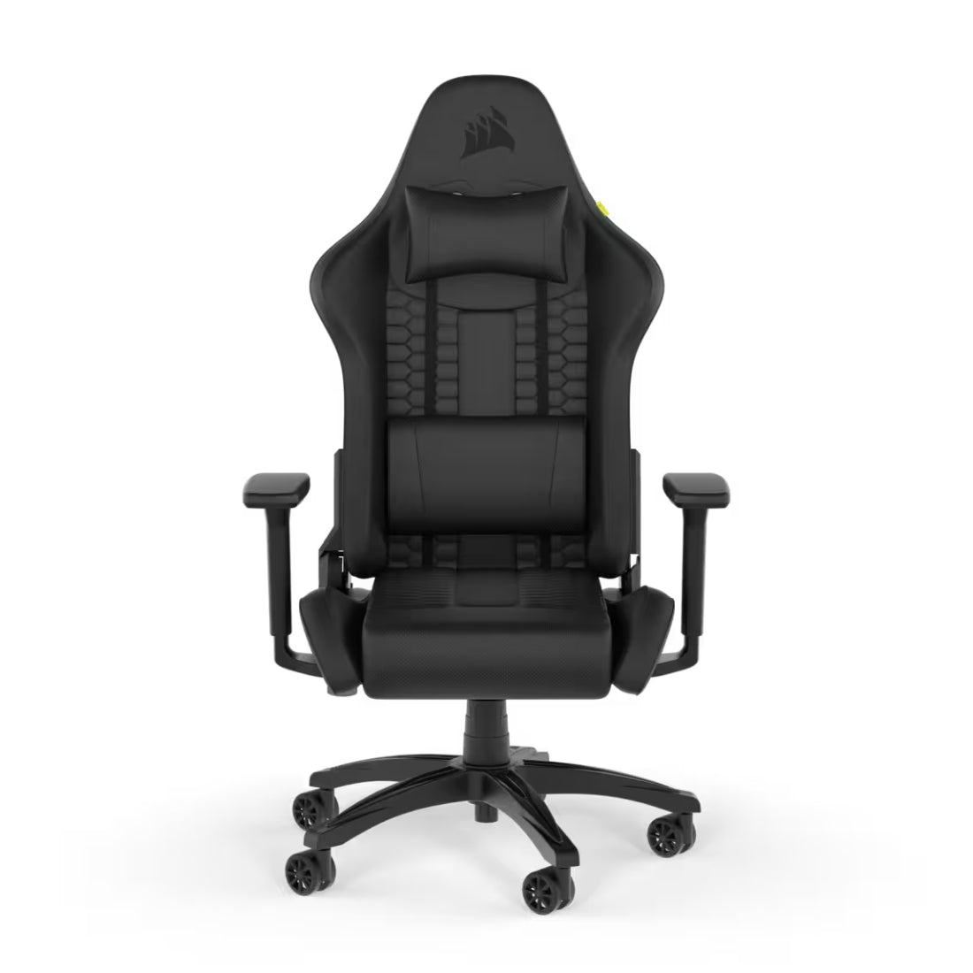 Corsair TC100 Relaxed Leatherette Gaming Chair - Black/Black - كرسي - Store 974 | ستور ٩٧٤
