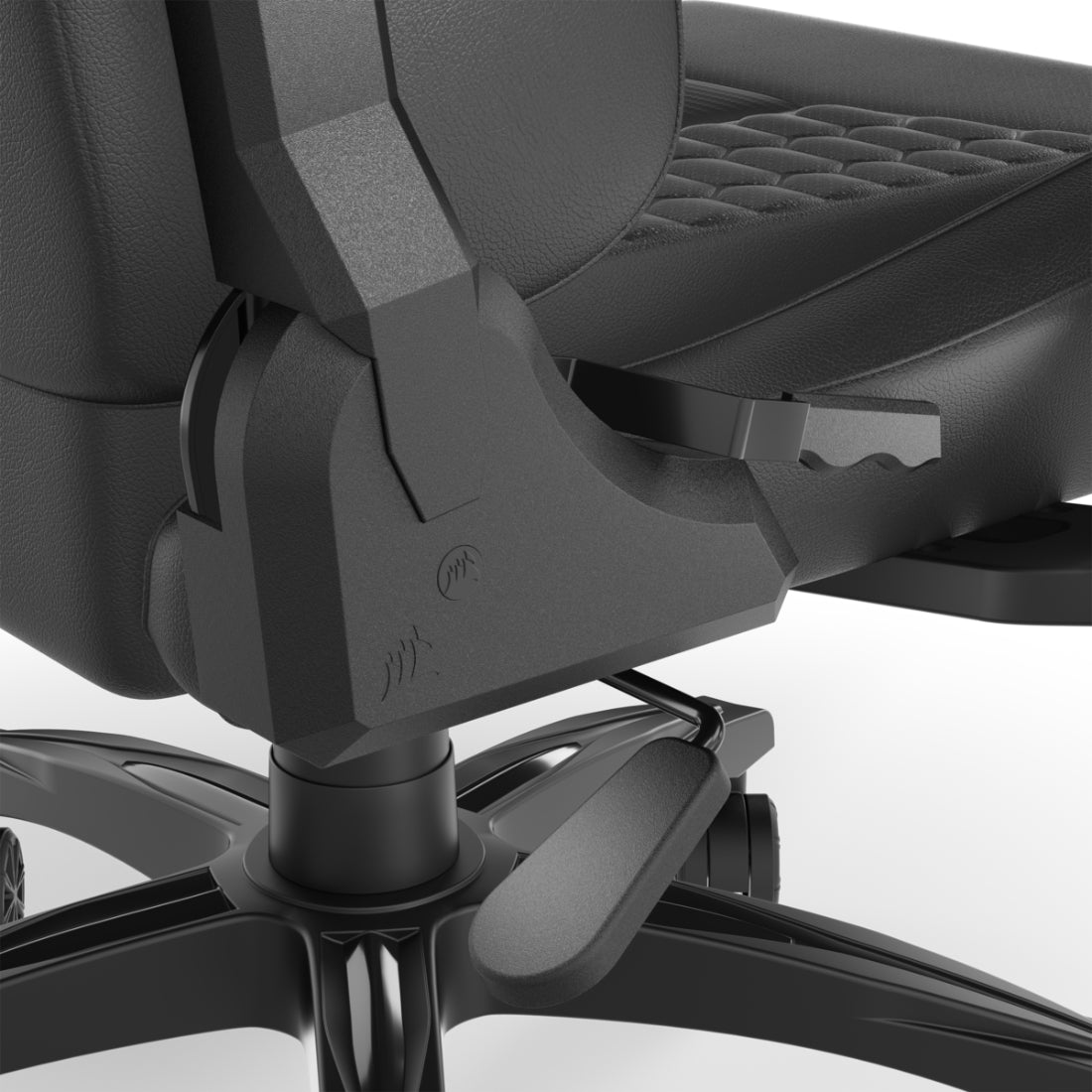 Corsair TC100 Relaxed Leatherette Gaming Chair - Black/Black - كرسي - Store 974 | ستور ٩٧٤
