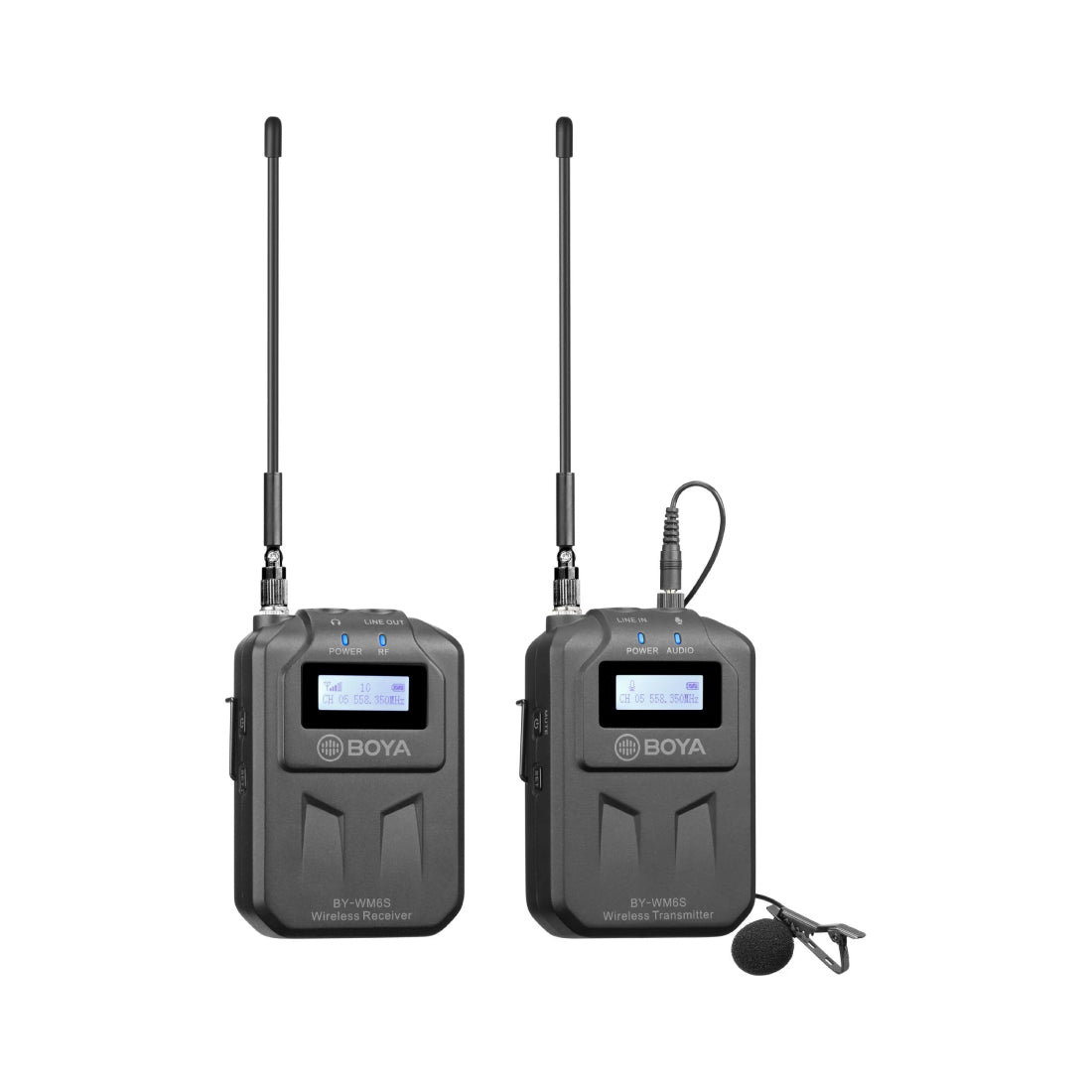 BOYA BY-WM6S UHF Wireless Microphone System - ميكروفون BOYA BY-WM6S UHF Wireless Microphone System - ميكروفون