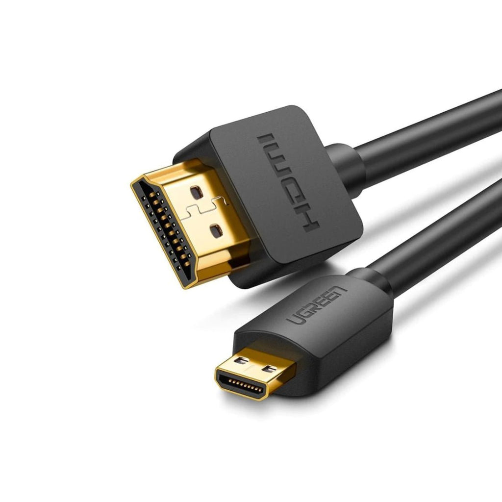 Ugreen 20134 câble HDMI 0,1 m HDMI Type D (Micro) HDMI Type A (Standard)  Noir