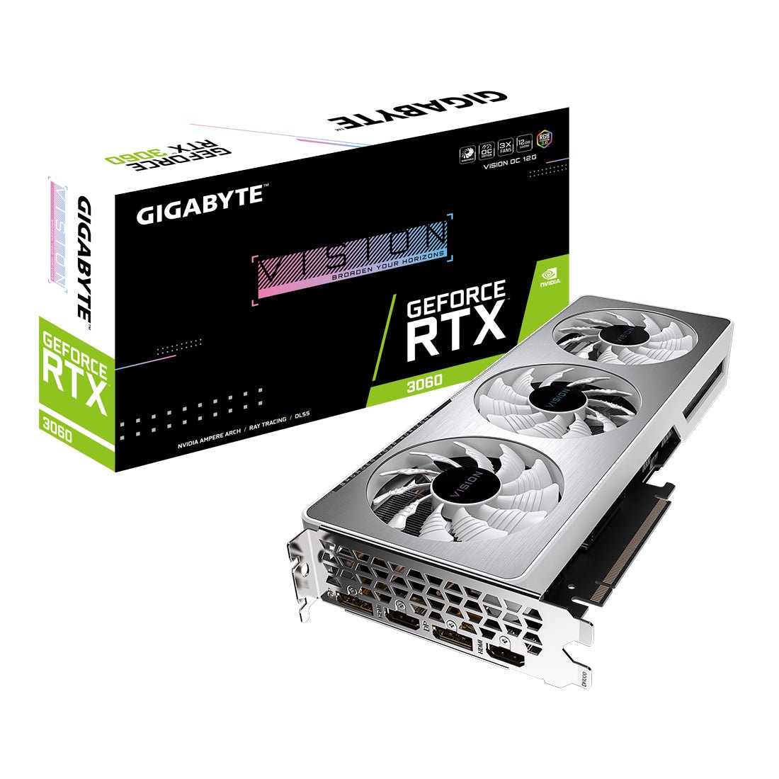 Gigabyte GeForce RTX 3060 Vision OC 12G Graphics Card - كرت الشاشة - Store 974 | ستور ٩٧٤