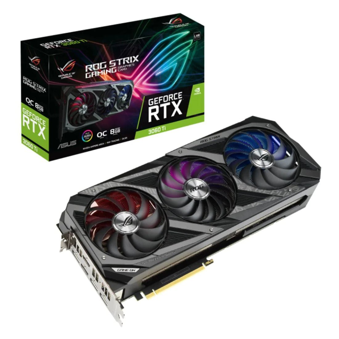 Asus ROG Strix GeForce RTX 3060Ti V2 OC Edition 8GB GDDR6 Graphics Card - كرت الشاشة - Store 974 | ستور ٩٧٤
