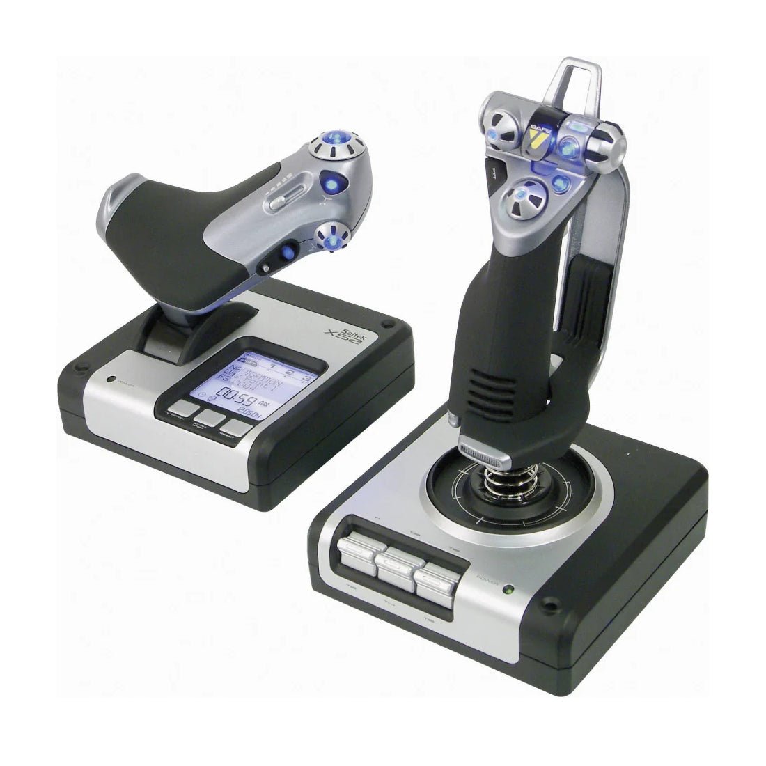 Logitech Gaming Saitek X52 Hotas Flight Control System - Silver/Black - وحدة تحكم Logitech Gaming Saitek X52 Hotas Flight Control System - Silver/Black - وحدة تحكم