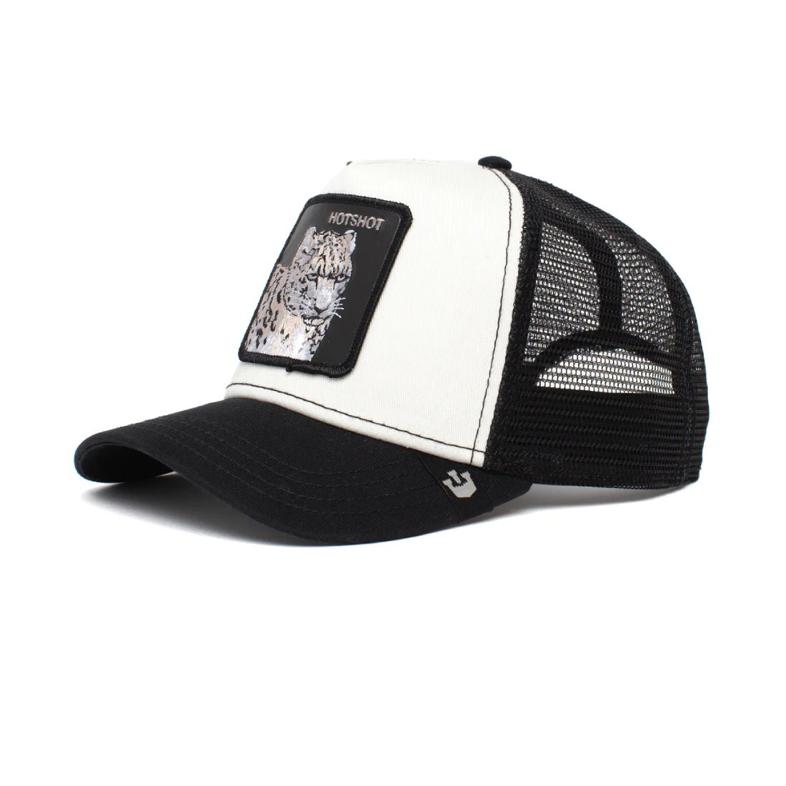 Queue Caps Hotshot Cap - Black & White - قبعة - Store 974 | ستور ٩٧٤