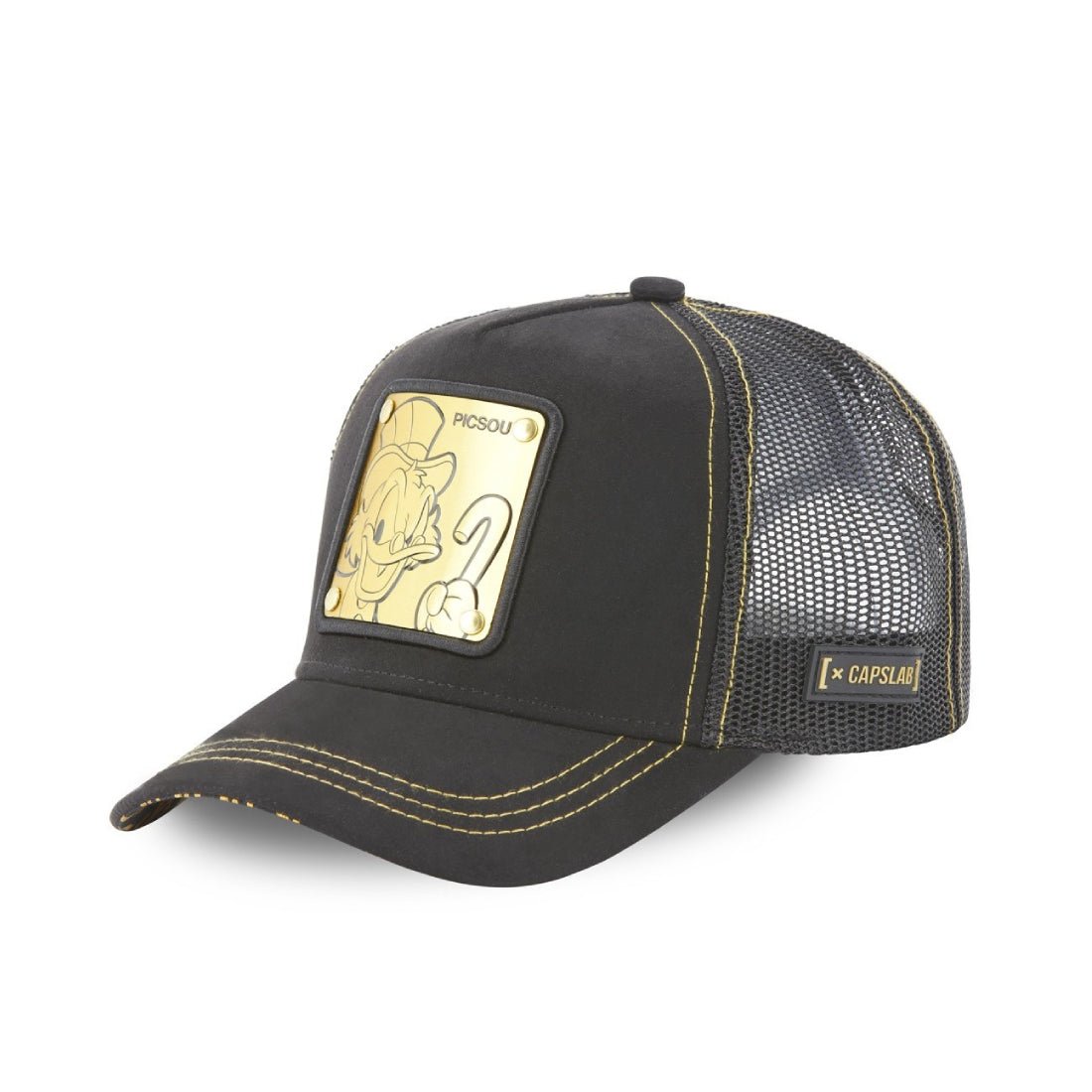 Queue Caps Trucker Tag Disney Picsou Cap - Gold - قبعة Queue Caps Trucker Tag Disney Picsou Cap - Gold - قبعة