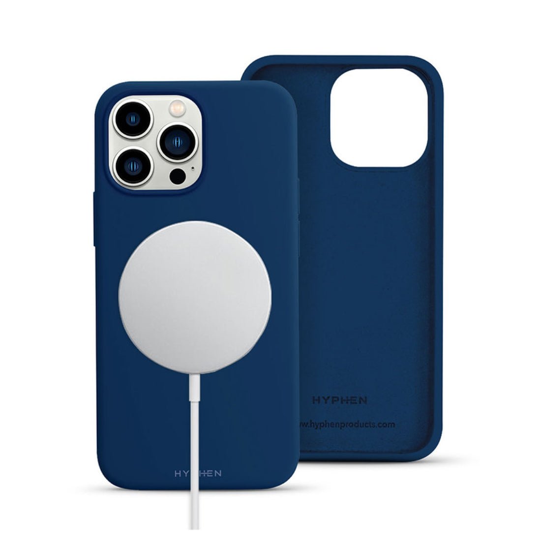 Hyphen Tint Silicone MagSafe Case for iPhone 14 Pro - Blue - حامي هاتف - Store 974 | ستور ٩٧٤