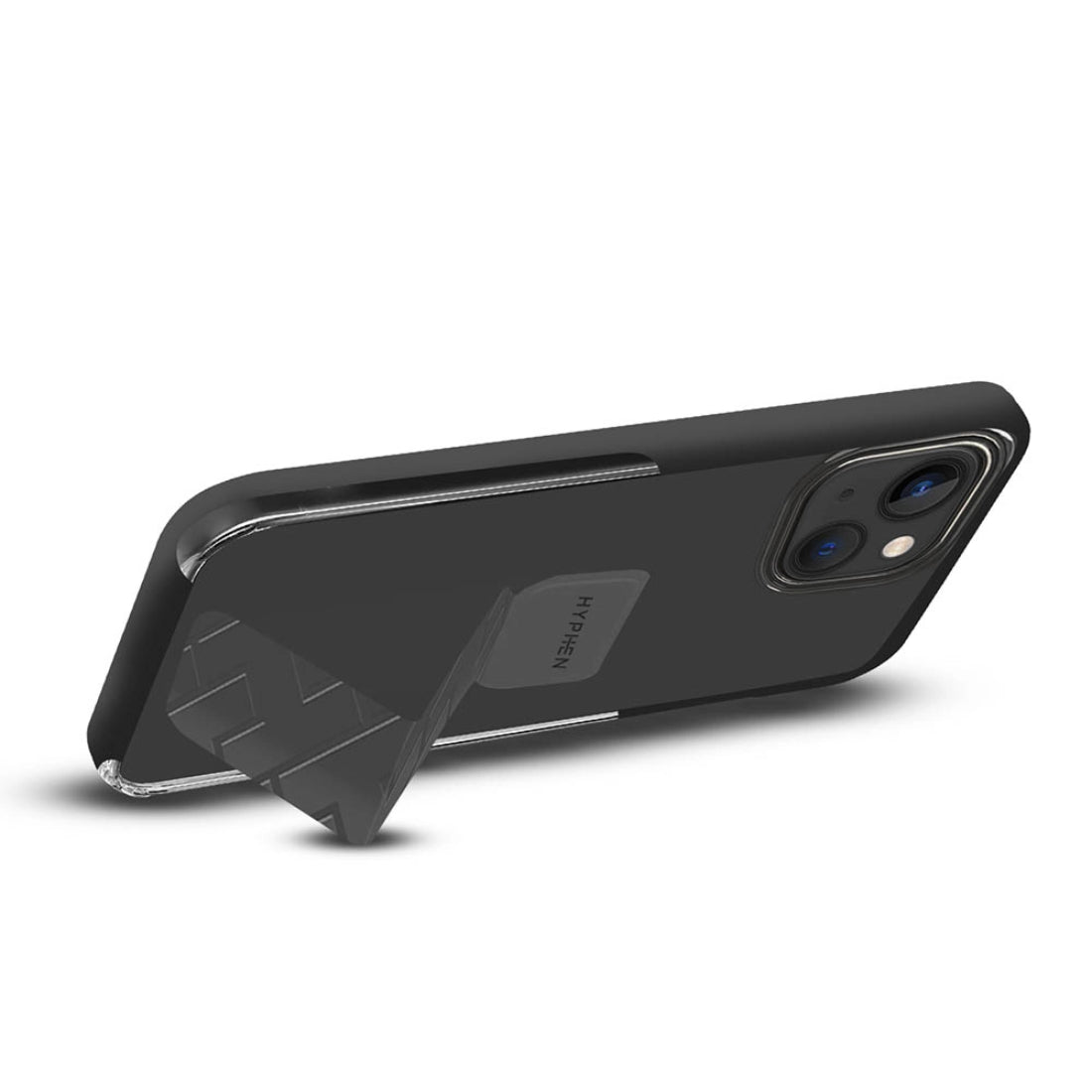 Hyphen Grip Holder Case for iPhone 14 - Black - حامي هاتف - Store 974 | ستور ٩٧٤