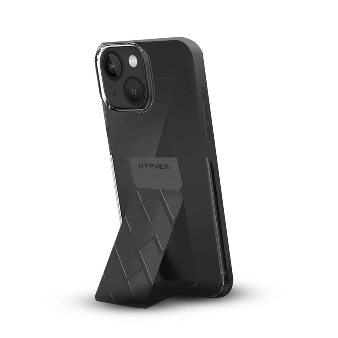 Hyphen Grip Holder Case for iPhone 14 Plus - Black - حامي هاتف - Store 974 | ستور ٩٧٤