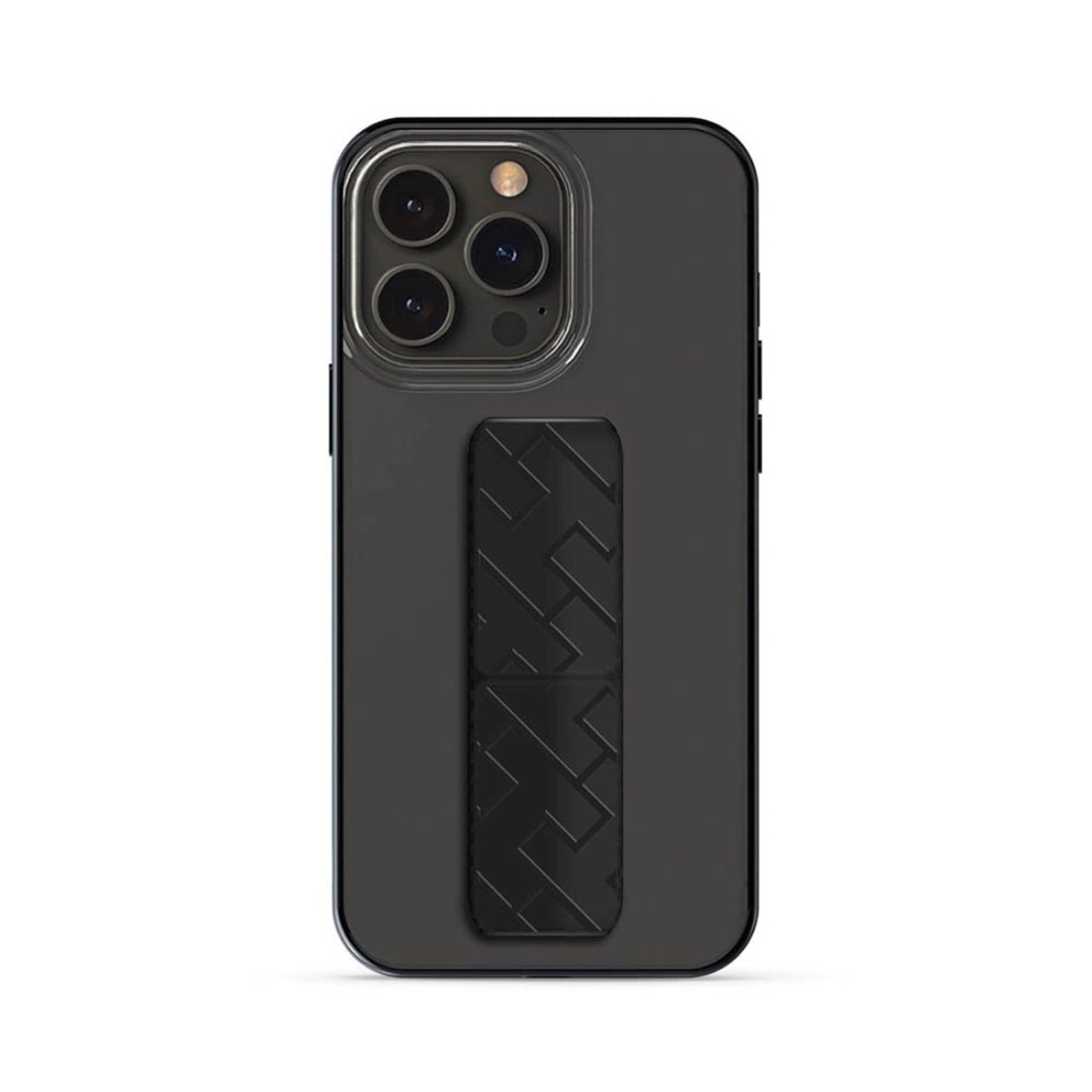 Hyphen Grip Holder Case for iPhone 14 Pro - Black - حامي هاتف