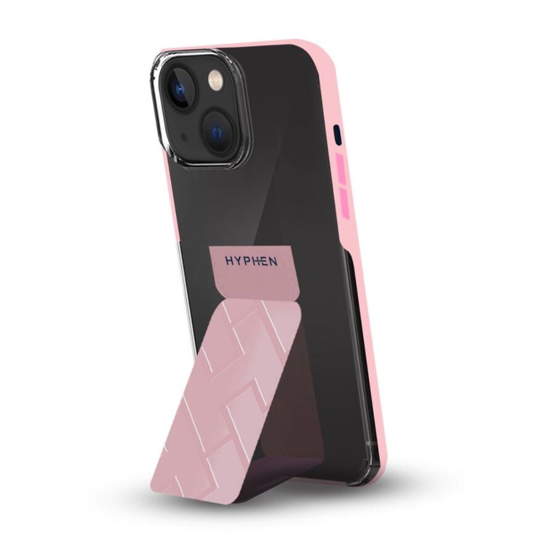Hyphen Grip Holder Case for iPhone 14 Plus - Pink - حامي هاتف - Store 974 | ستور ٩٧٤