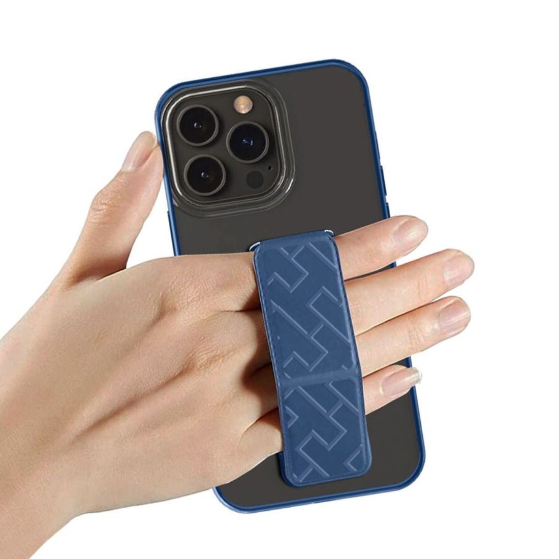 Hyphen Grip Holder Case for iPhone 14 Pro - Blue - حامي هاتف - Store 974 | ستور ٩٧٤