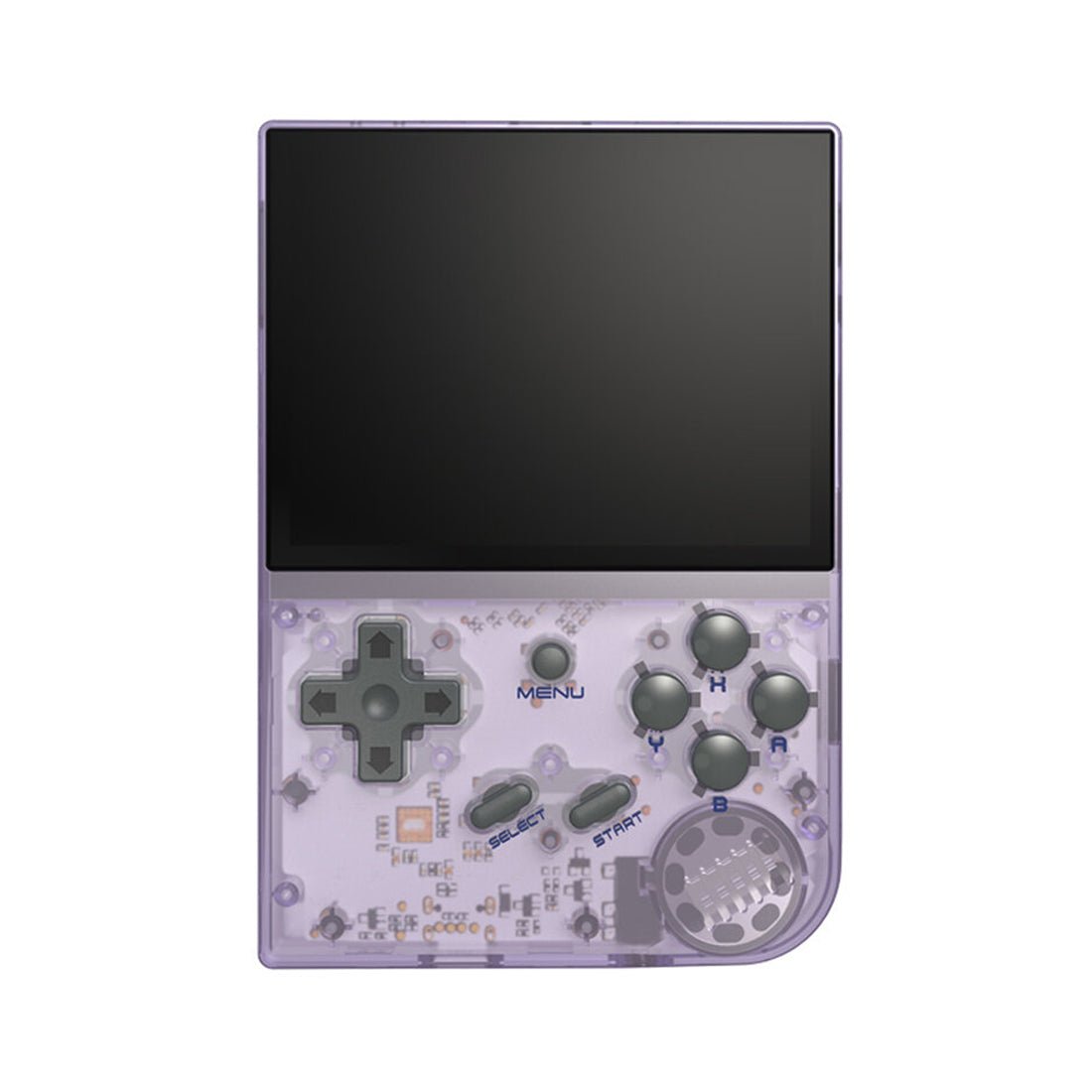 Anbernic RG35XX Handheld Gaming Console - Transparent Purple - جهاز ألعاب - Store 974 | ستور ٩٧٤
