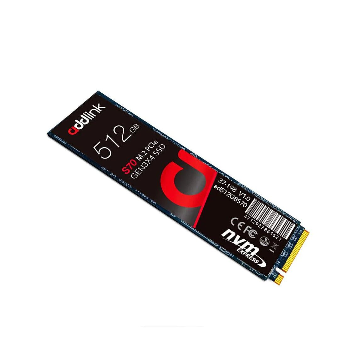 Addlink S70 Lite 256GB Internal NVMe Gen3 M.2 - مساحة تخزين 