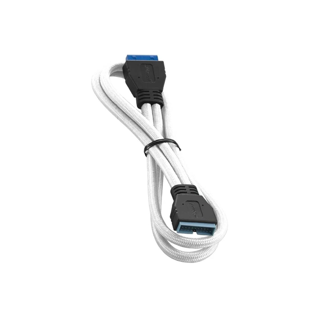CableMod ModFlex Internal USB 3.0 Extension 50cm - White - كابل CableMod ModFlex Internal USB 3.0 Extension 50cm - White - كابل