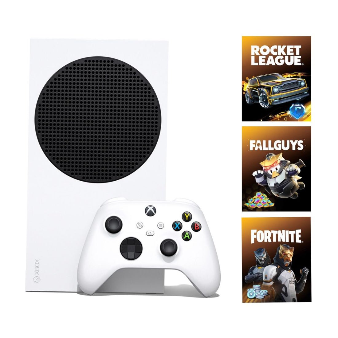 Microsoft Xbox Series S Gaming Console 512GB with 3 Games - White - جهاز ألعاب - Store 974 | ستور ٩٧٤