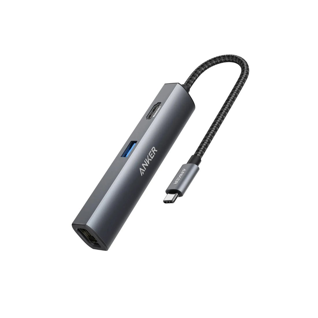 ANKER Premium 5-in-1 USB-C HUB - Gray - كابل - Store 974 | ستور ٩٧٤