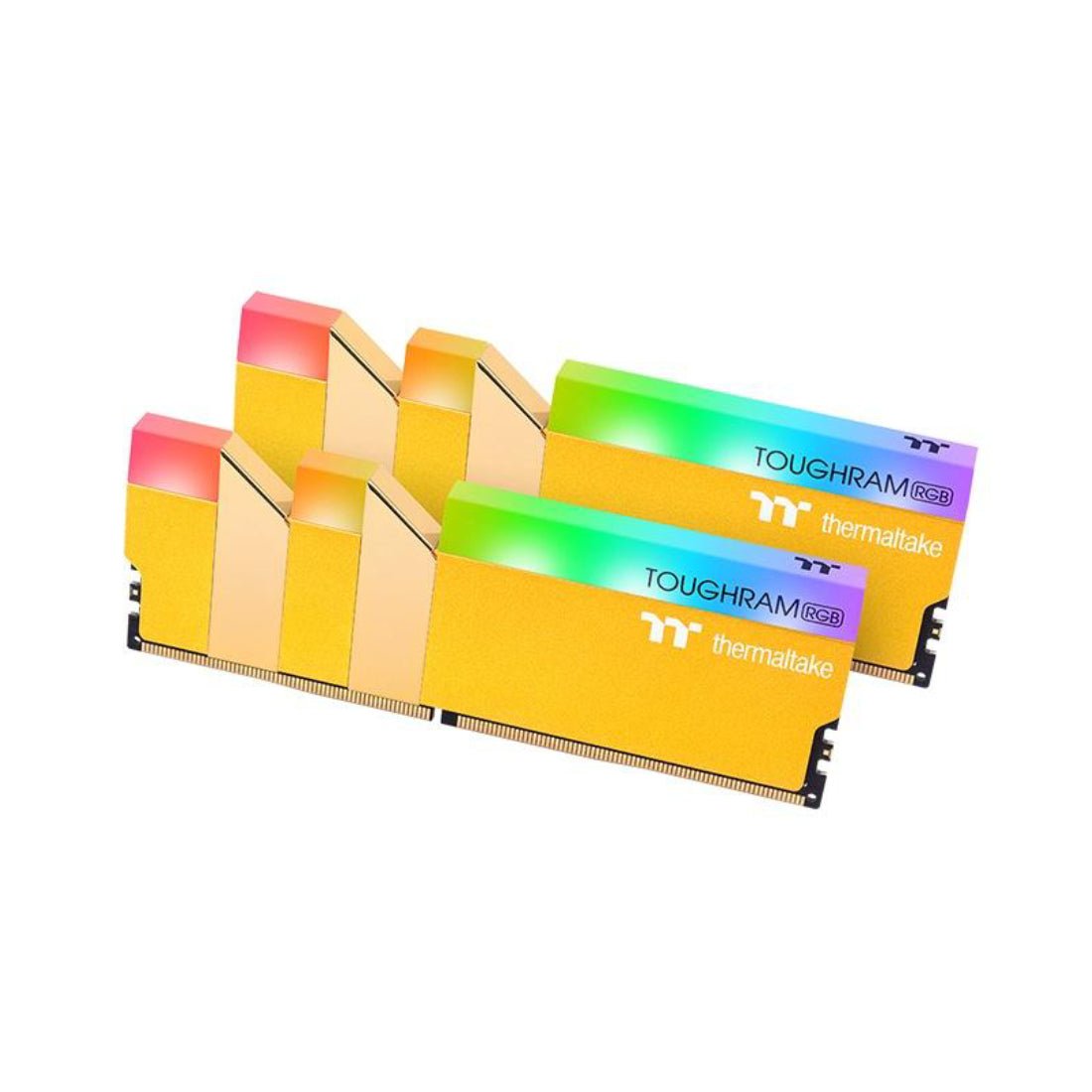 Thermaltake TOUGHRAM RGB 16GB(2x8GB) 3600Mhz - Metallic Gold - الذاكرة العشوائية - Store 974 | ستور ٩٧٤