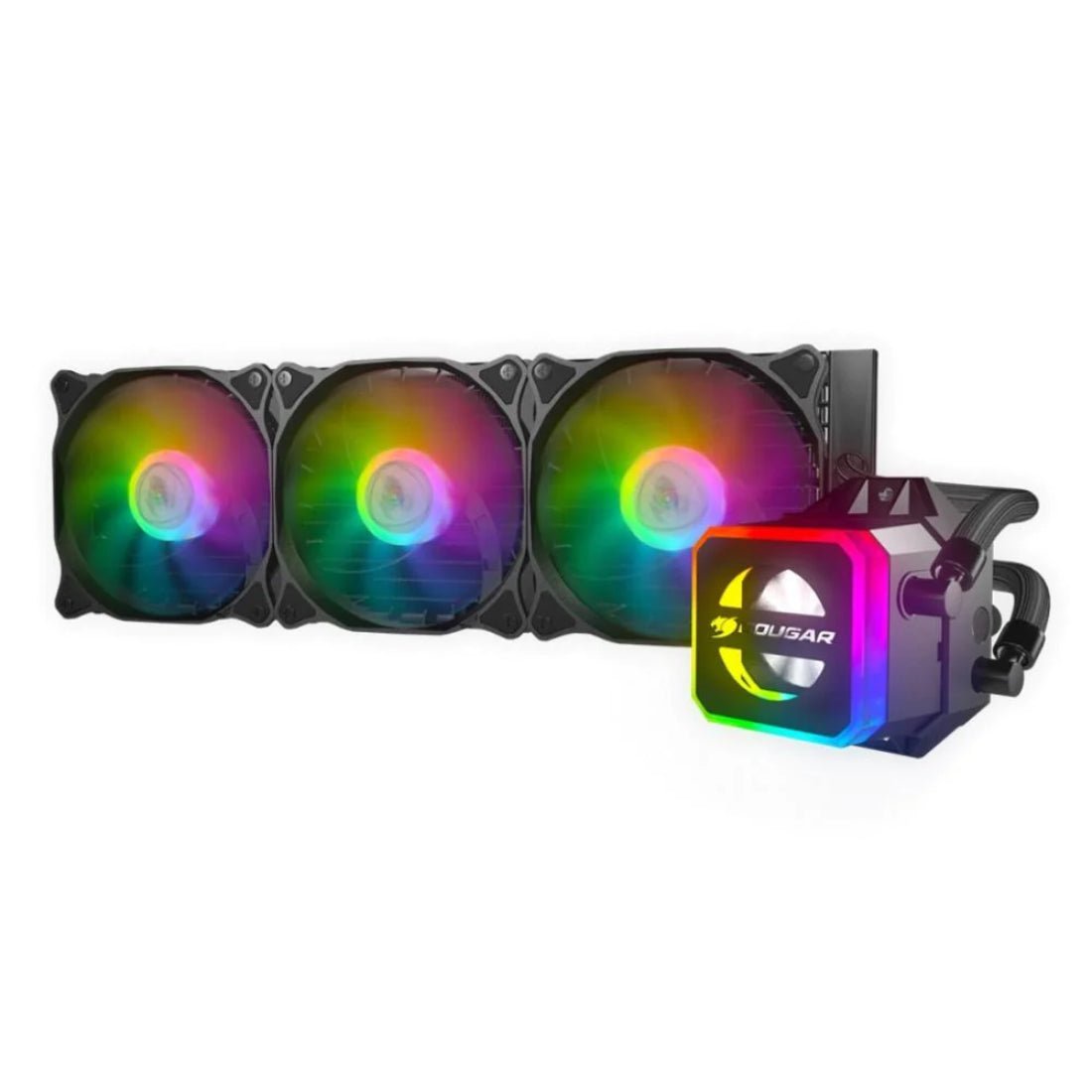 Cougar Helor 360mm W/ 3 Vortex Omega 120mm Fansable RGB CPU التبريد السائل - meberd Cougar Helor 360mm W/ 3 Vortex Omega 120mm Fansable RGB CPU التبريد السائل - meberd