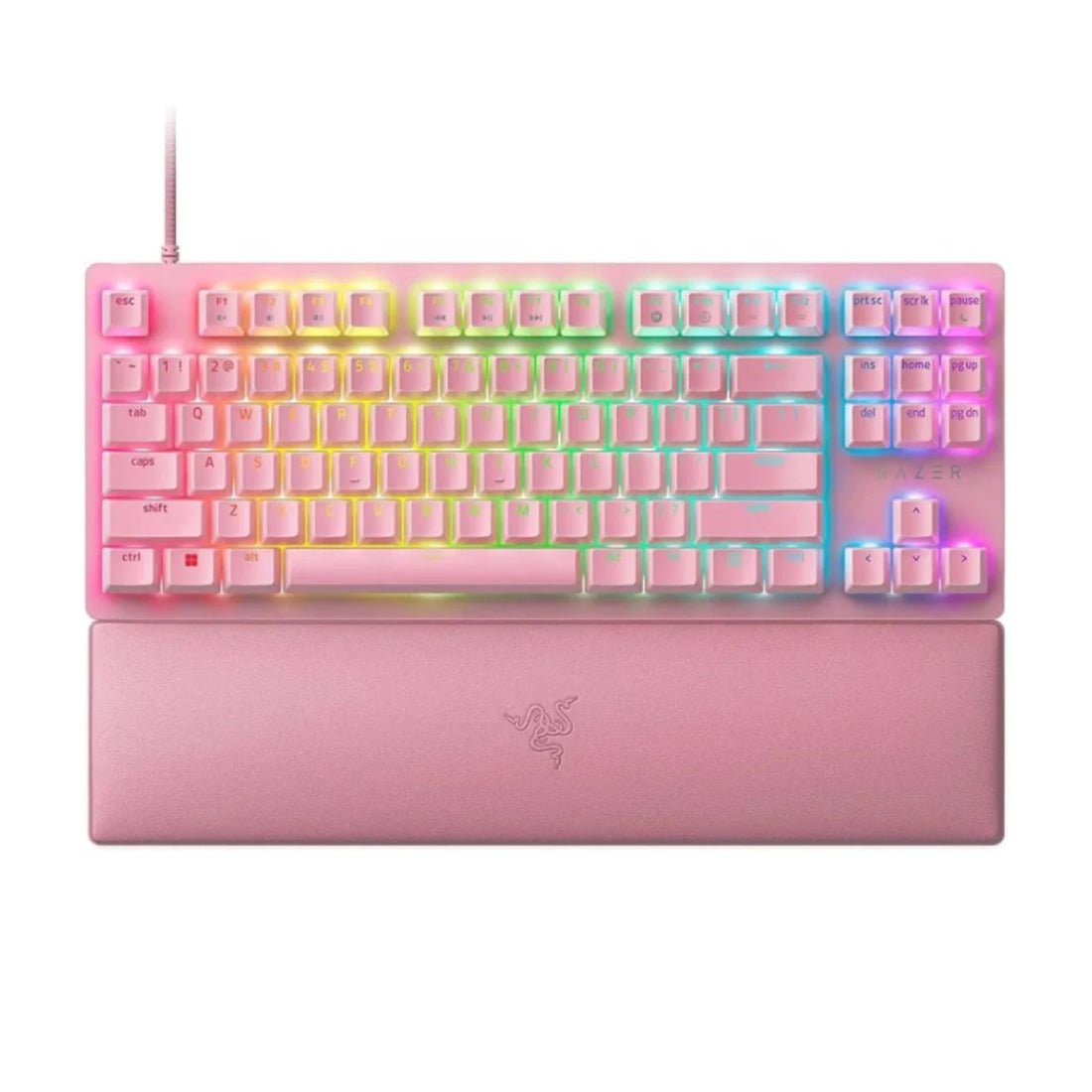 Razer Huntsman V2 Tenkeyless RGB Quartz Gaming Keyboard - Red Linear O ...