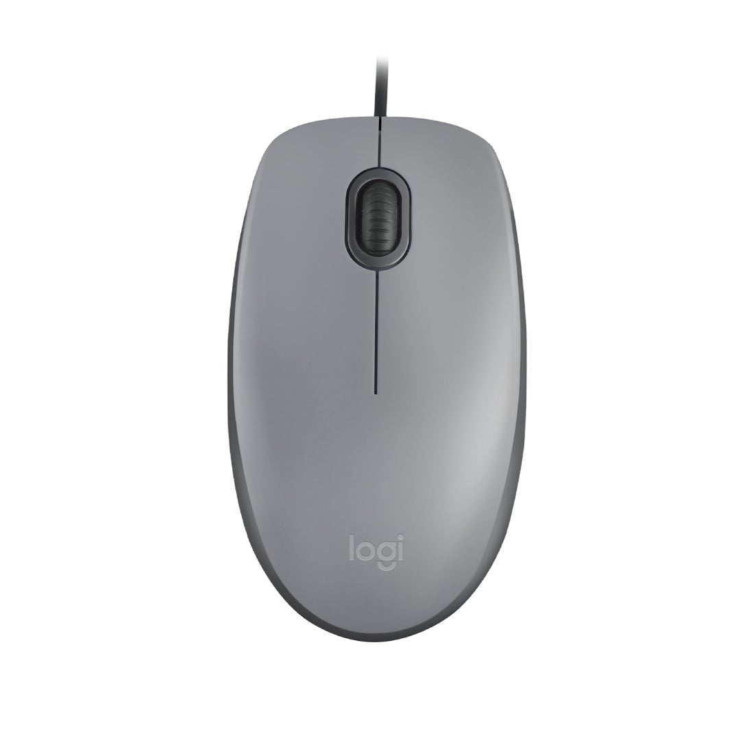 Logitech M110 Silent Click Corded Mouse - Mid Grey - فأرة Logitech M110 Silent Click Corded Mouse - Mid Grey - فأرة