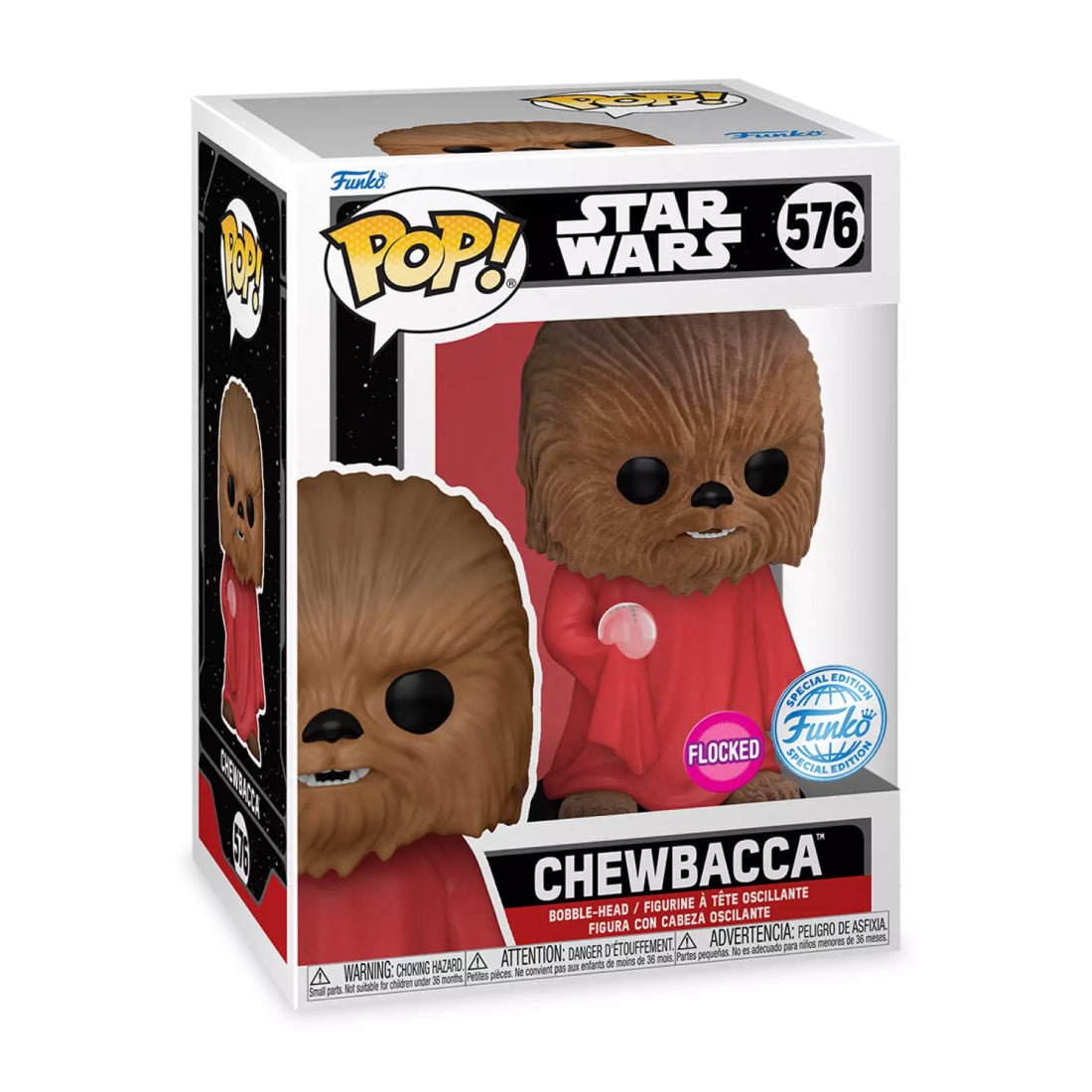 Funko Pop! Star Wars: Chewbacca with Robe (FL)(Exc) #576 - دمية - Store 974 | ستور ٩٧٤