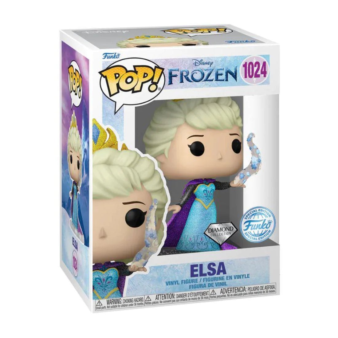 Funko Pop! Disney: Ultimate Princess - Elsa (DGLT)(Exc) #1024 - دمية - Store 974 | ستور ٩٧٤