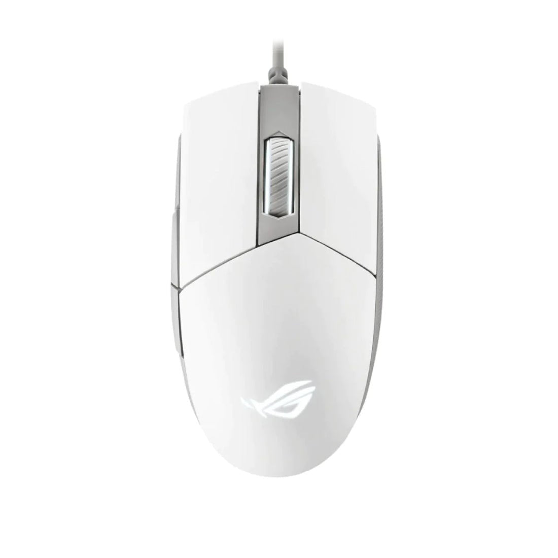 Asus ROG Strix Impact II Moonlight Wired Gaming Mouse - White/ Grey - فأرة - Store 974 | ستور ٩٧٤