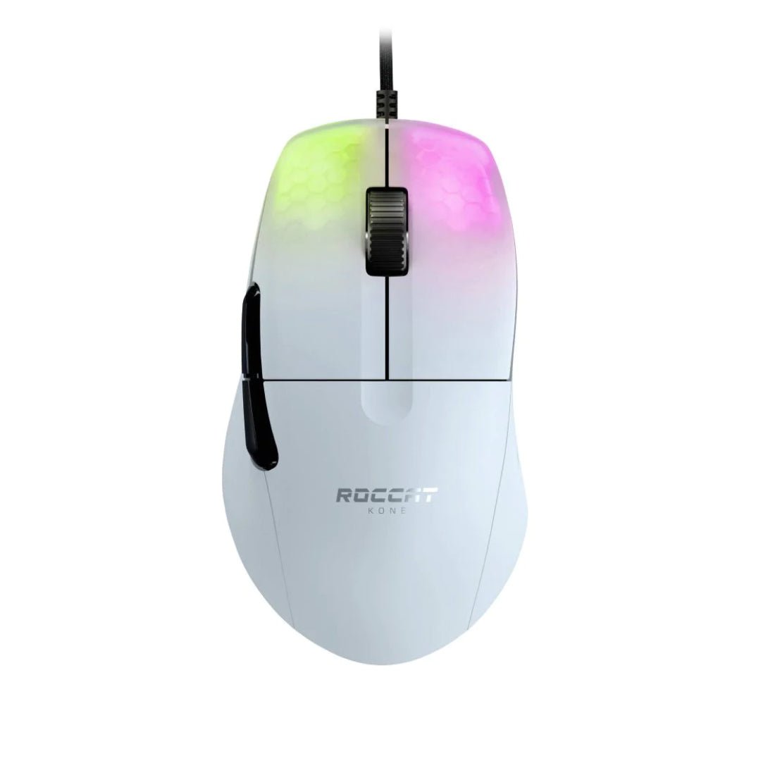 Roccat Kone Pro Lightweight Optical Ergonomic RGB Gaming Mouse - White - فأرة - Store 974 | ستور ٩٧٤