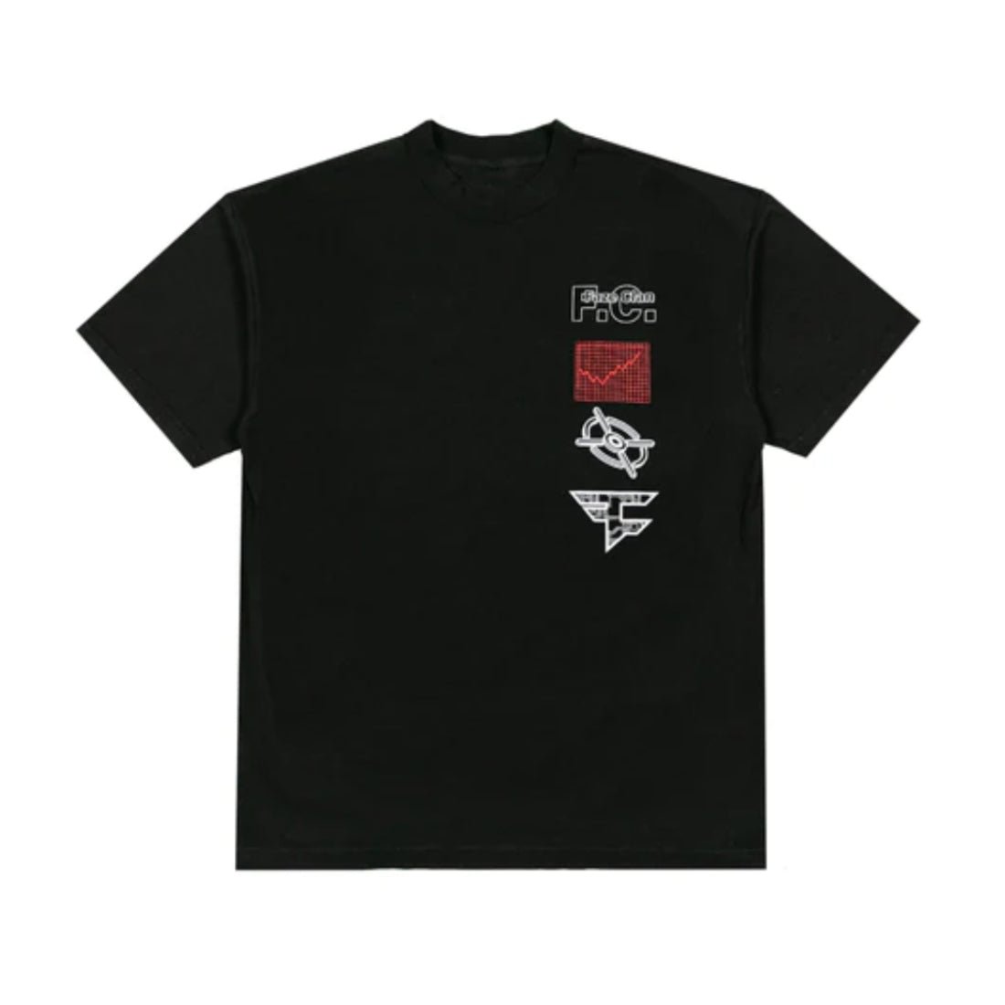 Faze Clan Target Tee - Black - S - تي-شيرت - Store 974 | ستور ٩٧٤