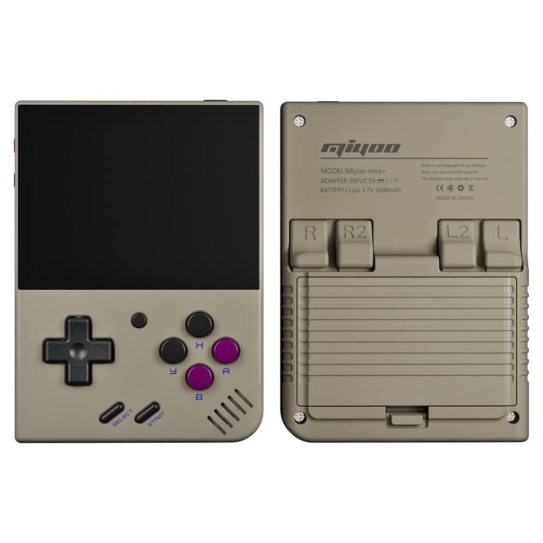 Miyoo Mini Plus Portable Game Console 128GB - Transparent Purple 