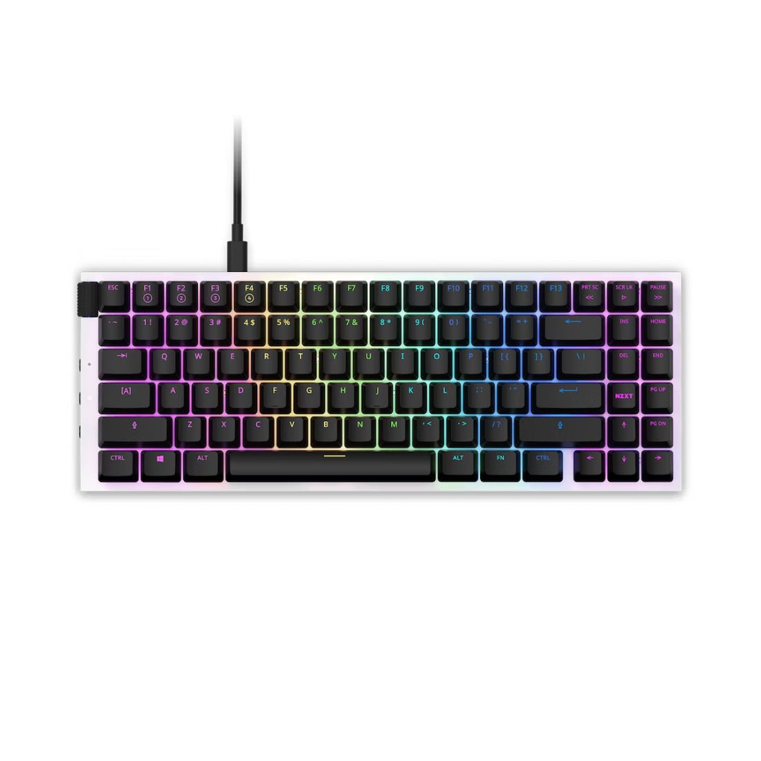 NZXT Function Mini TKL Mechanical Gaming Keyboard - White - لوحة مفاتيح - Store 974 | ستور ٩٧٤