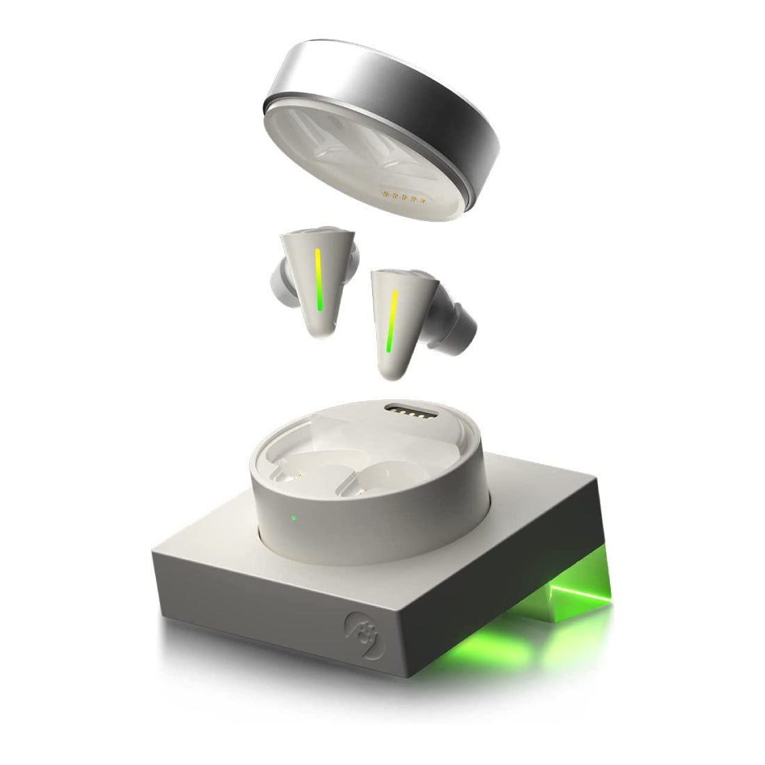 AngryMiao Cyberblade Wireless Gaming Aybuds - White Ghost - Smauة AngryMiao Cyberblade Wireless Gaming Aybuds - White Ghost - Smauة