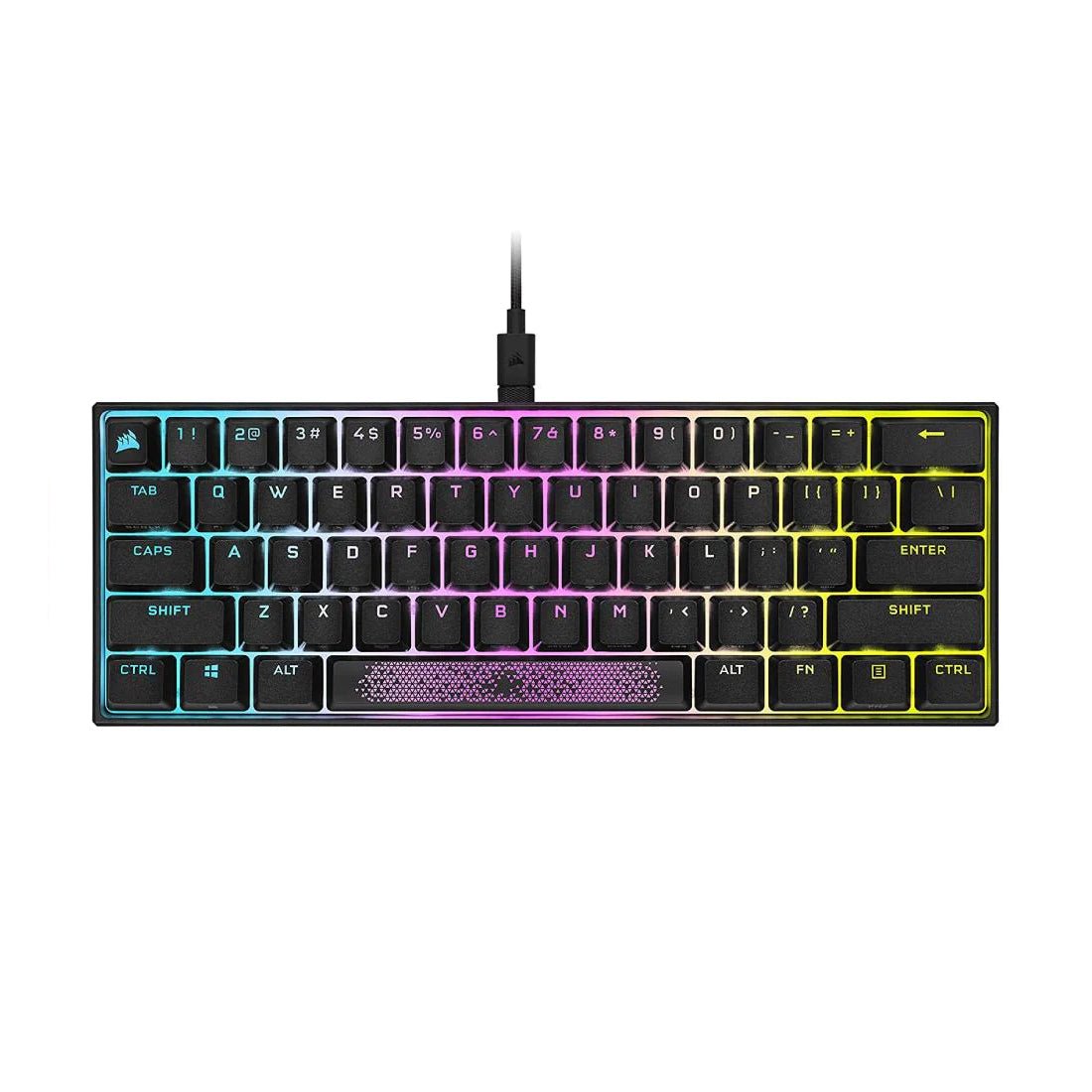Corsair K65 RGB Mini 60% Mechanical Gaming Wired Keyboard - Cherry Mix Red - لوحة مفاتيح - Store 974 | ستور ٩٧٤