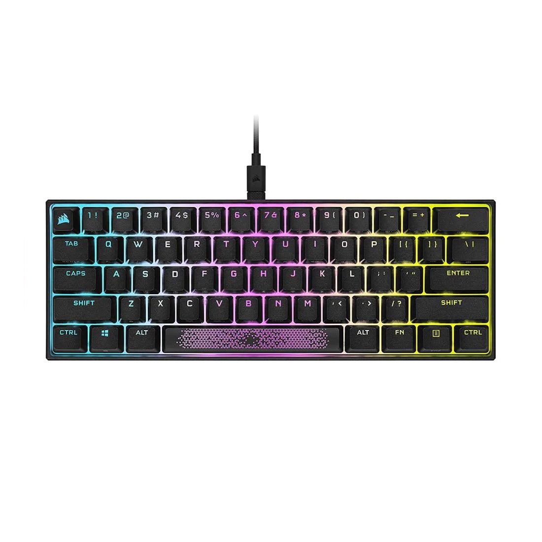 Corsair K65 RGB MINI 60 ٪ ألعاب ميكانيكية سلكية لوحة مفاتيح - Cherry Mix Red - Loحة MaفaTiح Corsair K65 RGB MINI 60 ٪ ألعاب ميكانيكية سلكية لوحة مفاتيح - Cherry Mix Red - Loحة MaفaTiح